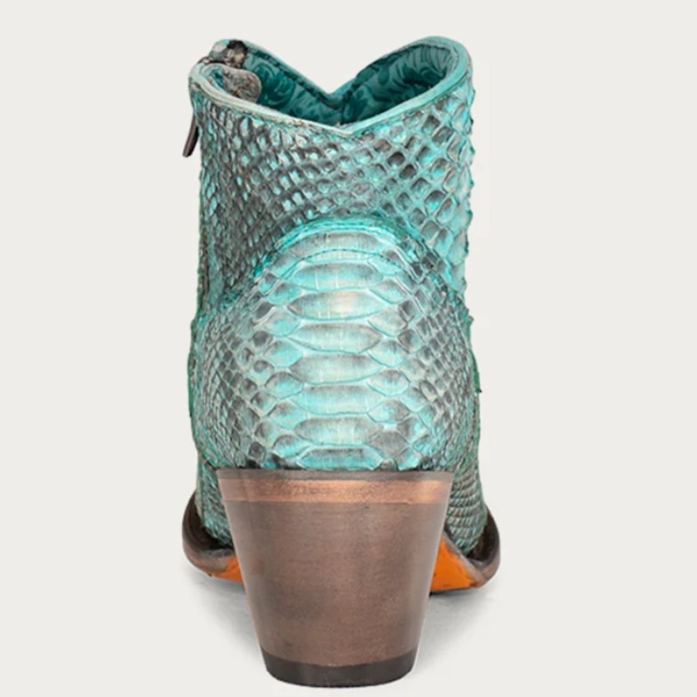 Corral Genuine Python Leather Western Booties Siz… - image 6